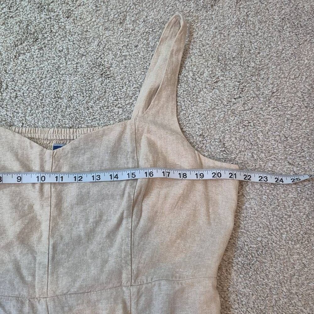 Old Navy Fit & Flare Linen Blend Midi Dress Size XL Tall - Picture 7 of 10